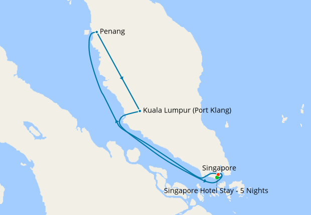 Du thuyền 5 sao khám phá Singapore - Malaysia